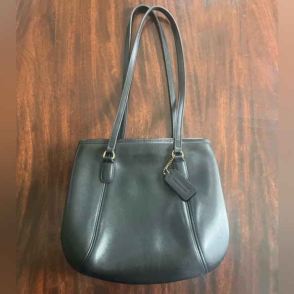 Coach Handbags - Vintage COACH Black Leather Shoulder Bag Style 9996 – Classic Legacy Collection
